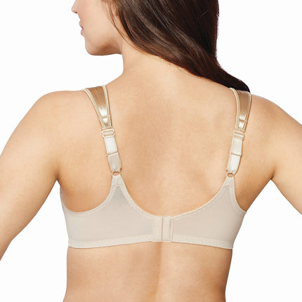 Bali Satin Tracings Minimizer Bra, Underwire Bra, Full-Coverage Bra, Maximum Support Minimizer Underwire Bra, Nude, 38D