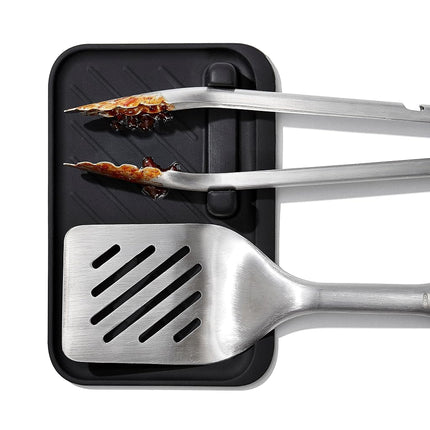 OXO Outdoor 3-Piece Grilling Tool Set with Tool Rest