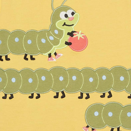 Camisetas de manga corta bordadas con gráficos de primavera y verano para niños y pequeños de Gymboree, Gold Catepillar, 10