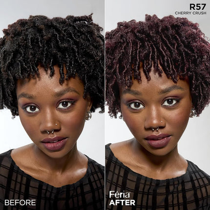 Feria Power Reds Hair Color, R57 Intense Medium Auburn (Packaging May Vary)