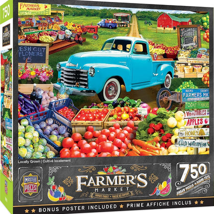 Masterpieces 750 Piece Jigsaw Puzzle for Adults and Family - Locally Grown - 18"x24"
