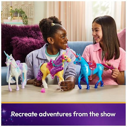 Unicorn Academy, Power of Friendship Wildstar with Translucent Saddle and Bridle, 28cm, Dolls and Unicorn Toys for Girls Aged 4 and up