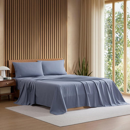 Lacoste 100% Cotton Percale Sheet Set, Solid, Vint