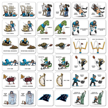 YouTheFan NFL Carolina Panthers Licensed Memory Match Game