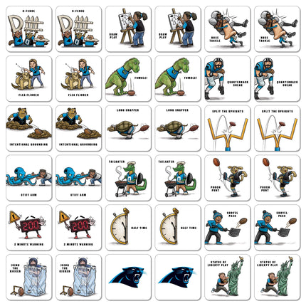 YouTheFan NFL Carolina Panthers Licensed Memory Match Game