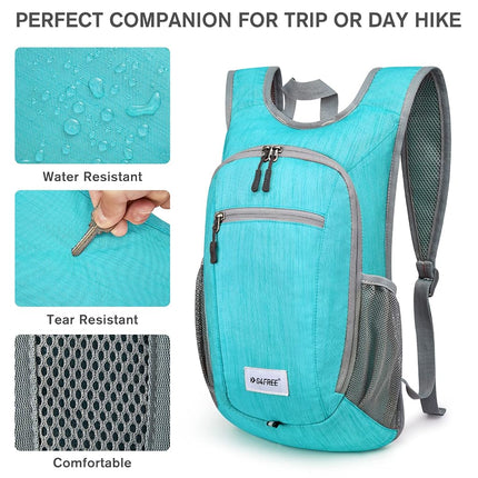 G4Free 10L Hiking Backpack Lightweight Packable Hiking Daypack Small Travel Outdoor Foldable Shoulder Bag(Dark Blue)