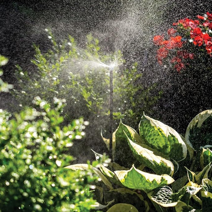 Rain Bird MSFFSTKX Drip Irrigation Close Coverage Fan Spray on Riser Stake, 360° Full Circle Pattern, 4' Spray Distance