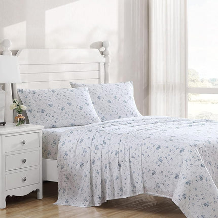 Laura Ashley Home - Queen Sheets, Soft Sateen Cott