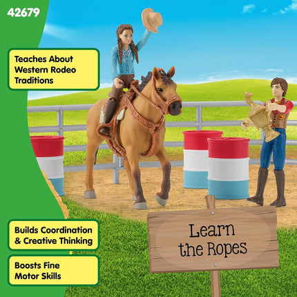 Schleich Farm World - 48Pc Rodeo Show Playset - Kids Ages 3+ | 42679