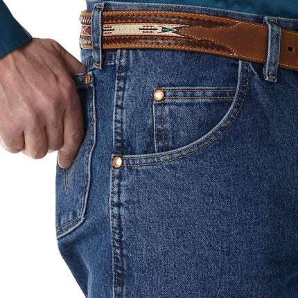 Wrangler Men's Cowboy Cut Relaxed Fit Jean, Stonewashed, 36W x 32L