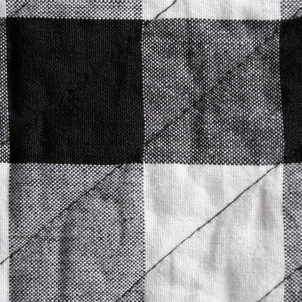 DII Black & White Checkered Oven Mitts, Set of 2, 100% Cotton Buffalo Plaid