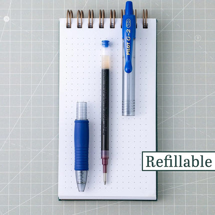 Pilot G2 Retractable Premium Gel Ink Roller Ball Pens, Bold Point, Blue Ink, Dozen Box -31257