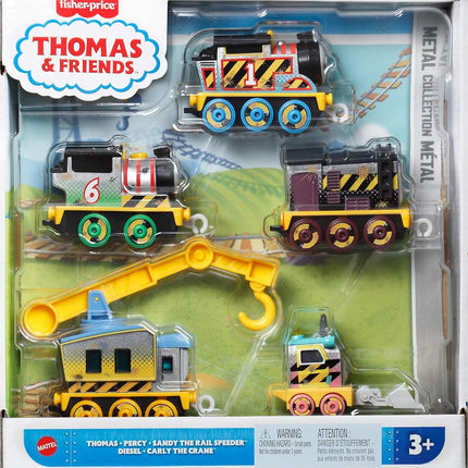 Thomas & Friends Construction Crew Set with 5 Push-Along Engines