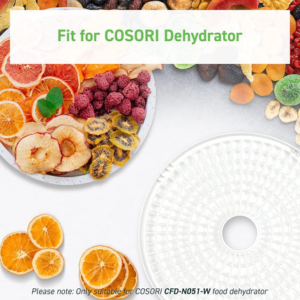 COSORI Food Dehydrator Accessories, for 5 Tray CFD-N051-W Only, BPA-Free, CFD-TR051-WUS, Plastic, 2 Pack