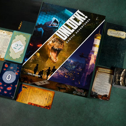 Unlock!: Exotic Adventures - Cooperative Escape Room Game for 1-6 Players, Solve Puzzles and Escape