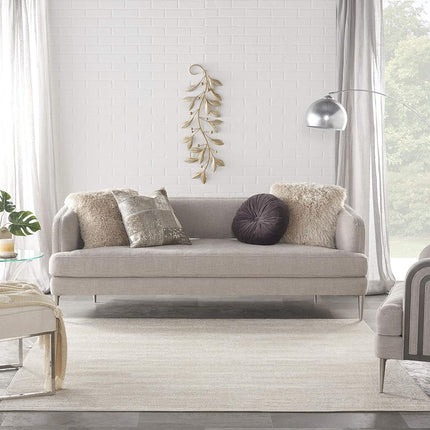 Tapis d'intérieur/extérieur carré Nourison Essentials Ivoire Beige 2,13 m x 2,13 m