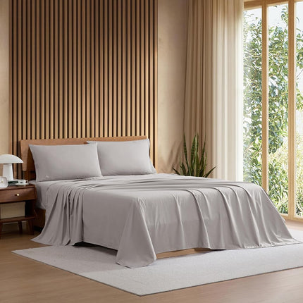 Lacoste 100% Cotton Percale Solid Sheet Set, Breat