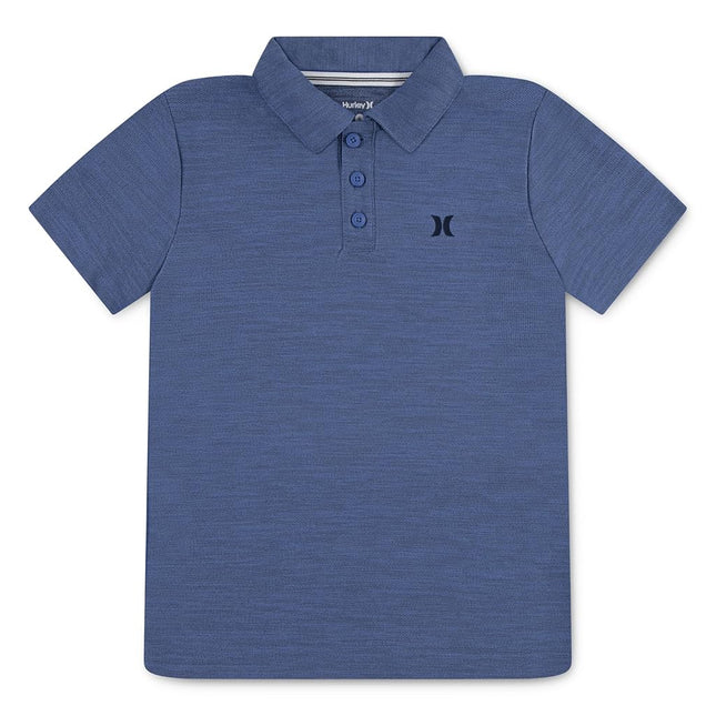 Hurley Boys' Performance Polo Shirt, Shoreline Heather, Small