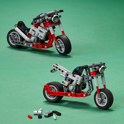 LEGO Technic Motorcycle 42132 Model Building Kit; Give Kids a Treat with This Motorcycle Model; 2-in-1 Toy for Kids Aged 7+ (163 Pieces)