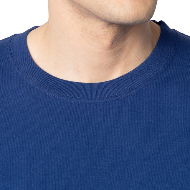 Fruit of The Loom Camiseta de manga corta de algodón Eversoft para hombre (tallas normales y grandes), cuello redondo, paquete de 2 unidades, azul, XL