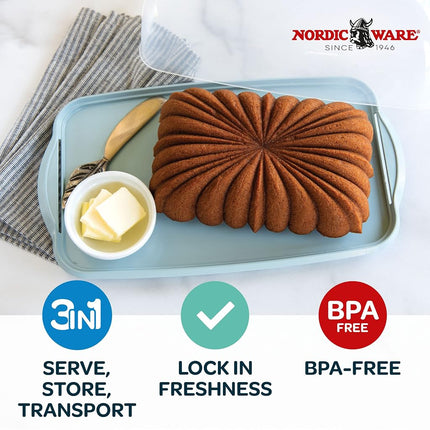 Nordic Ware Loaf Cake Keeper, Blue