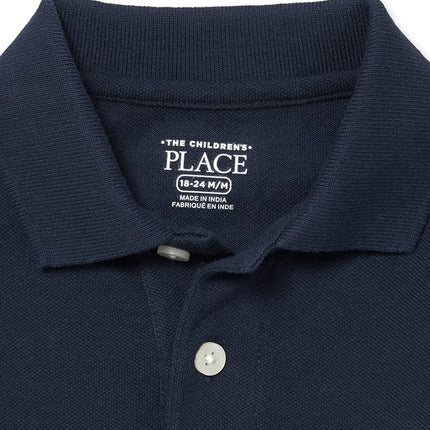 The Children's Place boys And Toddler Short Sleeve Pique Polo Shirt, Nautico 2 Pack, 18-24 Months US