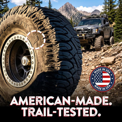 GlueTread External Patch Kit - for Tubeless Tires - No Need to Remove Tire - Kit Includes Enough Material to Patch 4 Tires - ATV Sidewall Repair Kit
