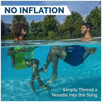 40.5" Green Noodle Sling Floating Seat Swimming Pool Accessory