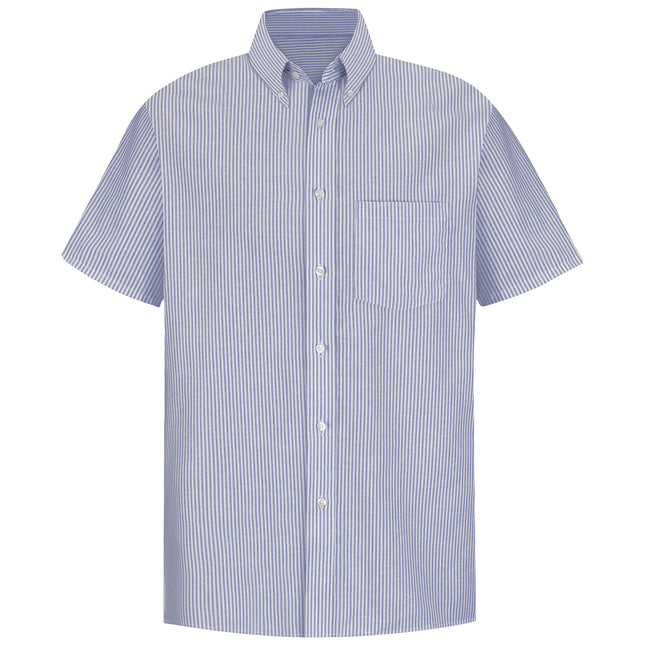 Camisa de vestir Oxford ejecutiva de manga corta con botones para hombre Red Kap, blanca, cuello de 16.5 pulgadas