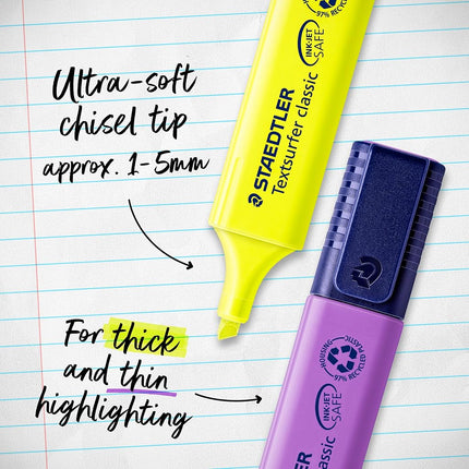 Staedtler Textsurfer Classic Highlighters - 20 pcs in Assorted Colours