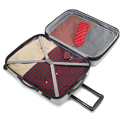 Samsonite Unisexe-Adulte Omni Pc Valise Rigide Extensible avec Roues Pivotantes, Argent, Enregistrée-Moyenne 61 cm, Omni Pc Valise Rigide Extensible avec Roues Pivotantes