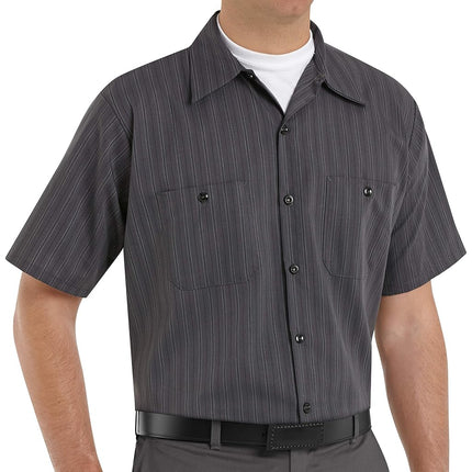 Red Kap Men's Industrial Stripe Work Shirt - Multi