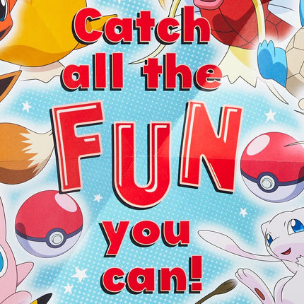 Hallmark - Pokemon Pop Up Birthday Card for Kids (Pikachu, Squirtle, Charmander, Bulbasaur)
