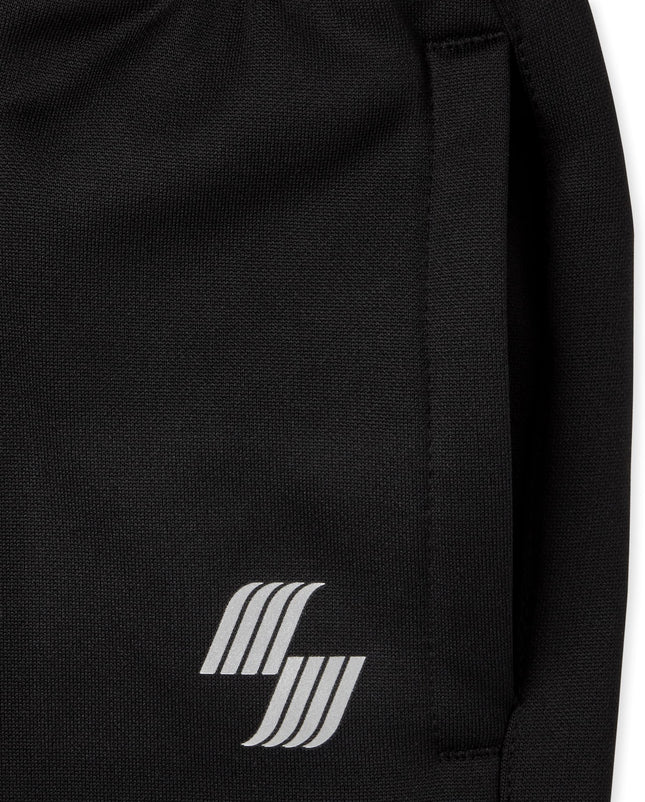 The Children's Place Pantalon de sport en maille performante pour garçon, noir uni, grande taille