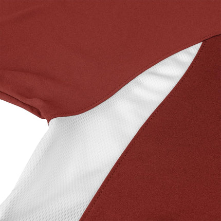Camiseta de Béisbol CHAMPRO Top Spin de Poliéster Ligero, Talla Adulto 2XL, Cardenal, Blanco