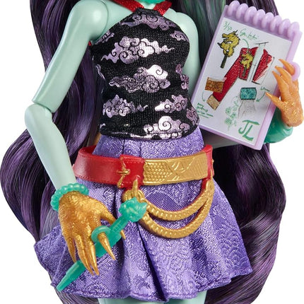 Monster High Jinafire Long Doll with Pet Dog