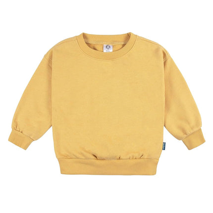 Gerber Baby Girls' Toddler 2-piece Fleece Sweatshirt and Jogger Set, Yellow Solid, 3T