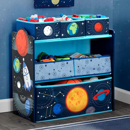 Delta Children Space Adventure 6 Bin Storage Toy Organiser