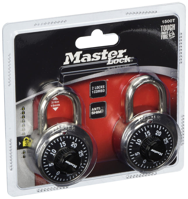Master Lock 1500T Combination-Alike, 4-Pack, Each 