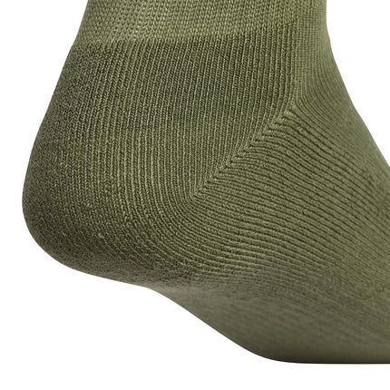 adidas Mens Athletic Cushioned Crew Socks With Arch Compression for a Secure Fit (6-pair) Crew Sock (pack of 6), Olive Strata Green/Dark Blue/Carbon Grey, L