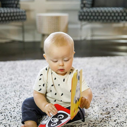 Baby Einstein Flip for Art High Contrast Floor Activity Mirror with Take Along Cards, Tummy Time Play, Newborn+