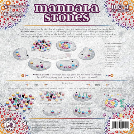 Board & Dice Mandala Stones Board Game