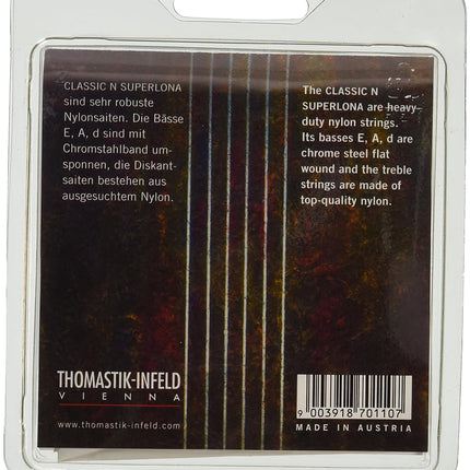 Thomastik Saiten für Klassik-Gitarre Classic N Series Satz Superlona Light CF127 Flatwound