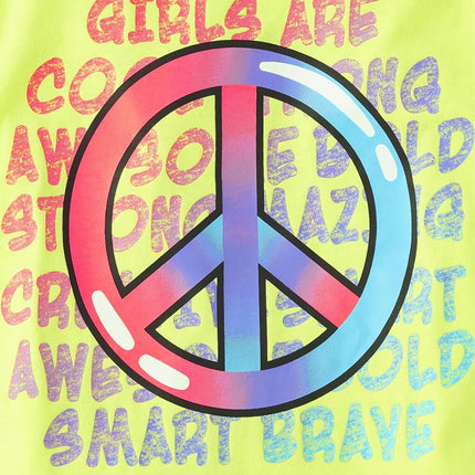 The Children's Place Boys' Birthday Dude Graphic Tee, Smart Girl/Smile/Peace/Power, X-Large
