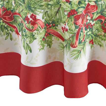 Elrene Home Fashions Holly Traditions Fabric Table