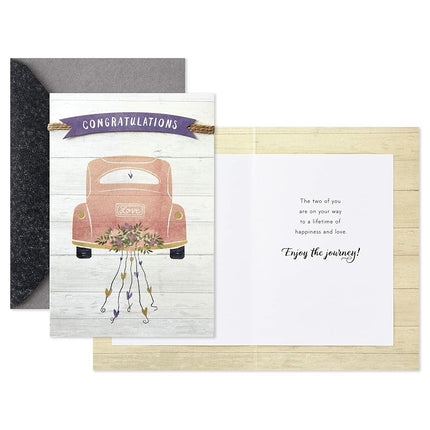 Hallmark Wedding Card, Bridal Shower Card, or Engagement Card (Enjoy The Journey)