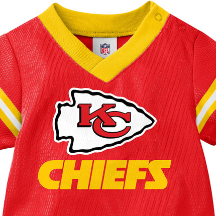 Traje de una pieza tipo camiseta de fútbol americano de Gerber unisex para bebé, color de equipo, 3 a 6 meses
