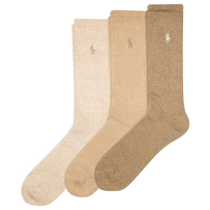 Polo Ralph Lauren Men's Ribbed Casual Crew Socks -