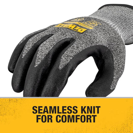 DEWALT DPG575 Foam Nitrile A3 Cut Resistant Glove for Outdoor Work, Construction and General Purpose - Size M