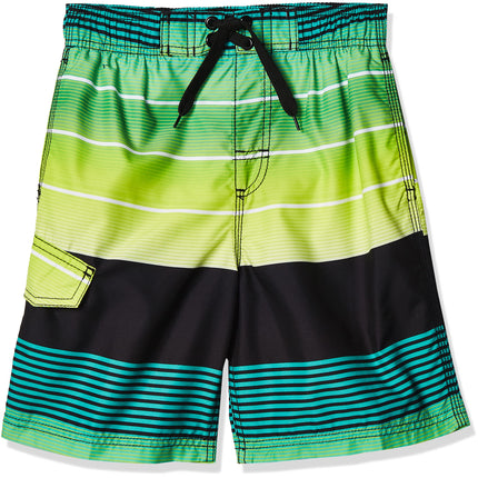 Kanu Surf Boys' Big Echelon Stripe Quick Dry Beach
